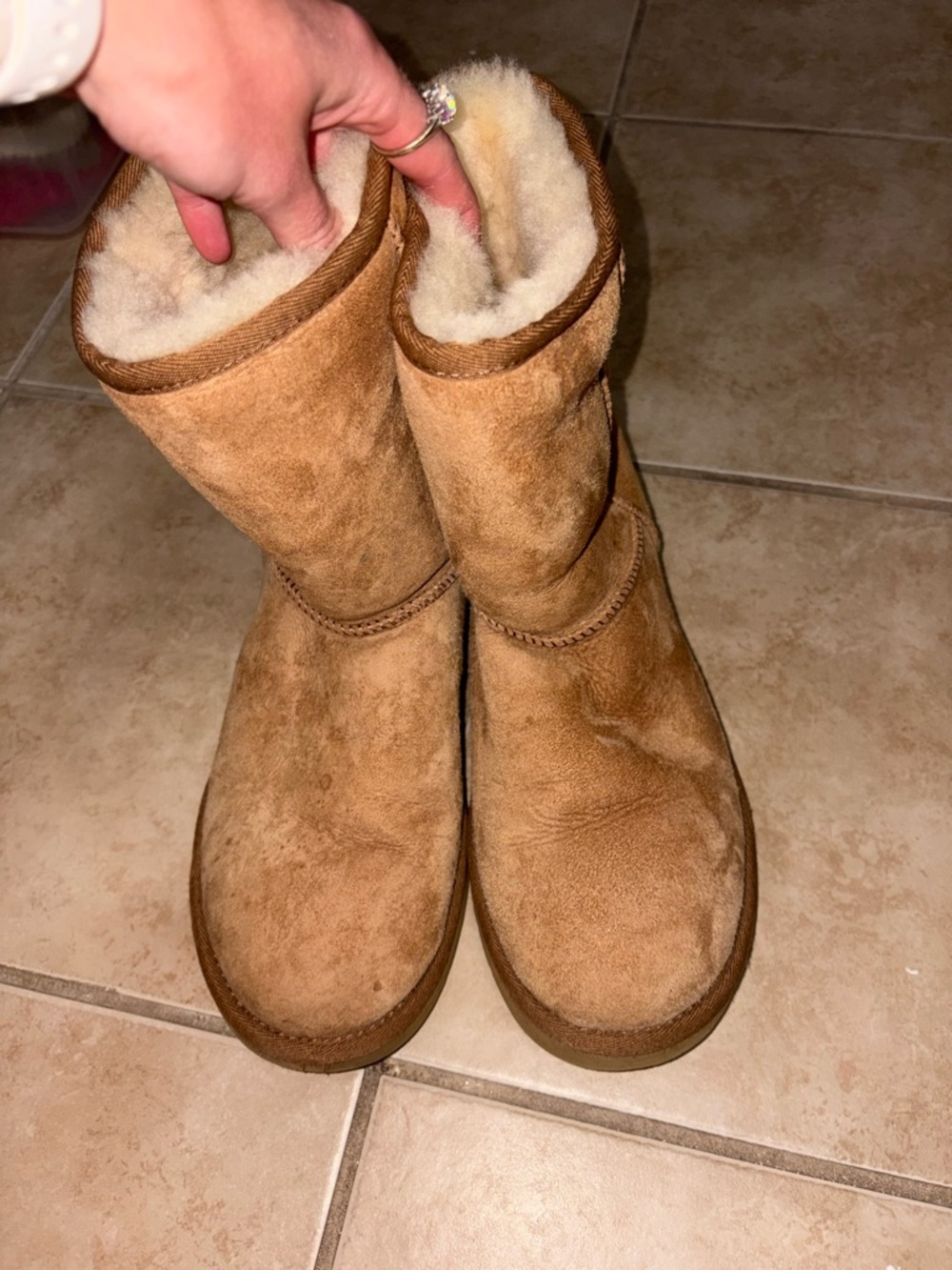UGG Chestnut Short Classic Shearling Boots